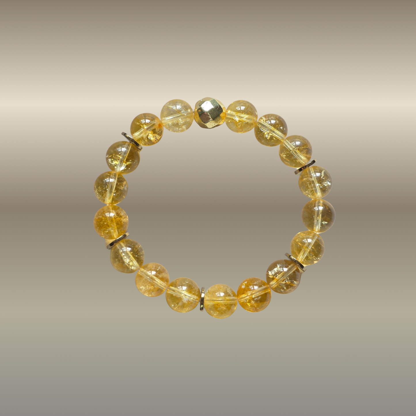 Citrino ir hematito apyrankė – gausai, lengvam pinigų srautui ir vidiniam pasitikėjimui