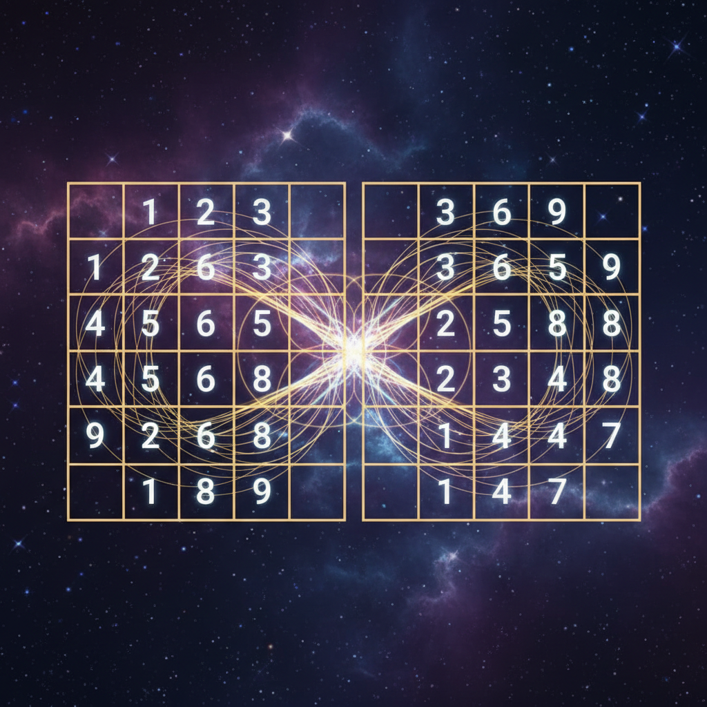 Numerologinė suderinamumo analizė - du kvadratai