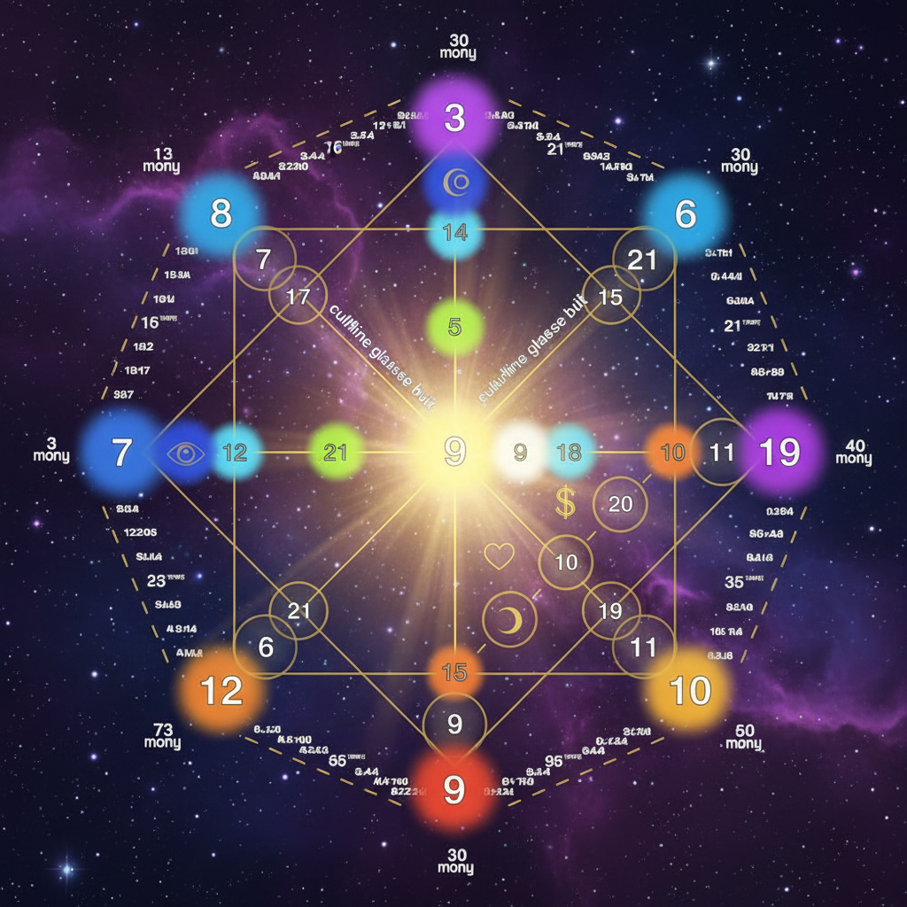 Taronumerologija - šešiakampė matrica
