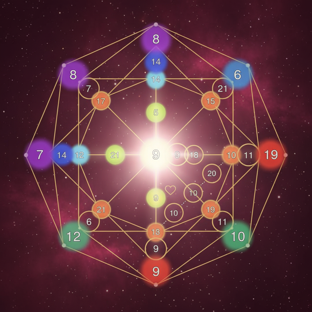 Taronumerologija pagal E. Giliovą - burgundiška matrica