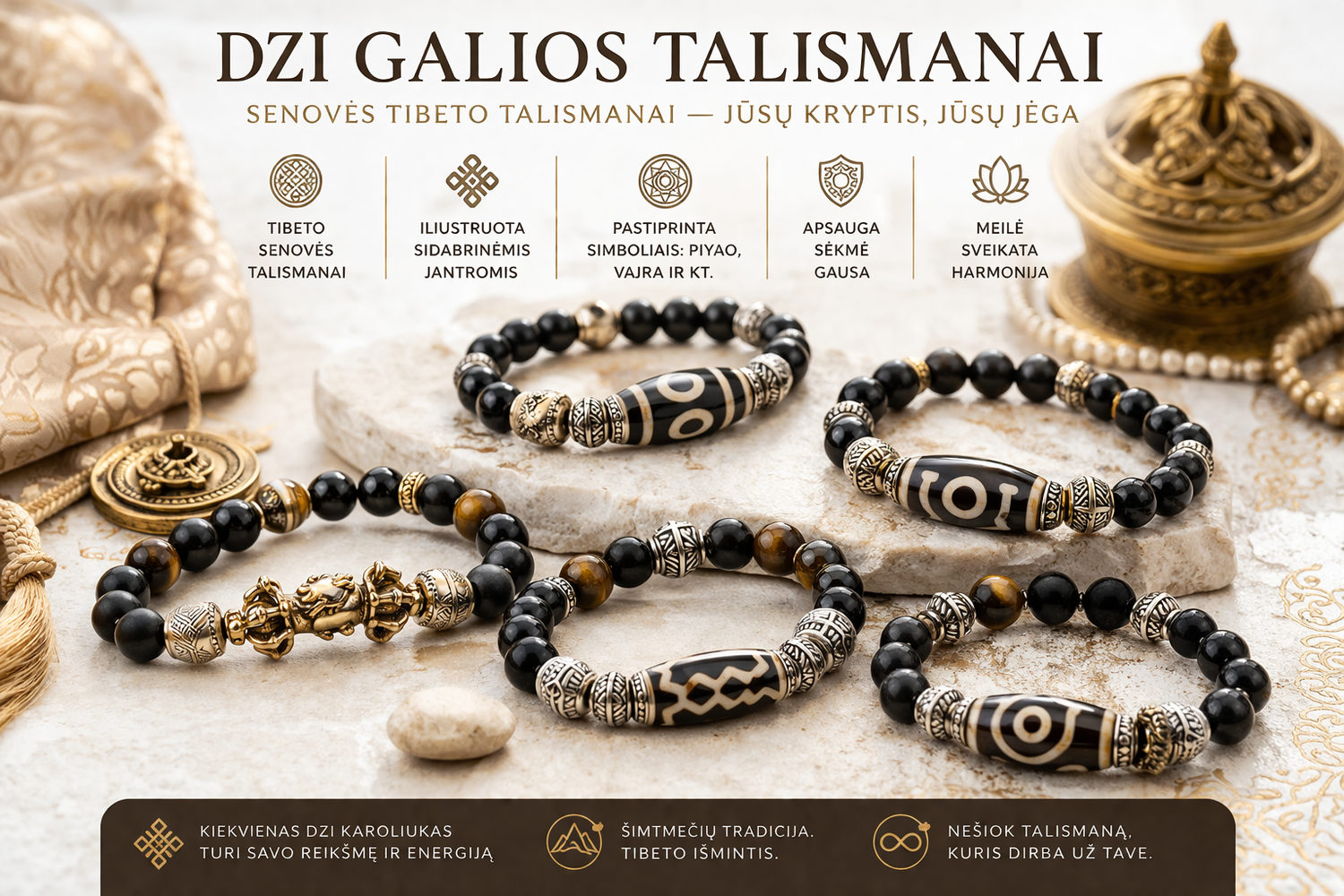 Dzi galios talismanai vyrams