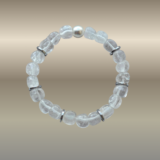 Baltas kvarcas, hematitas | Švaros, išgryninimo ir naujos pradžios energija