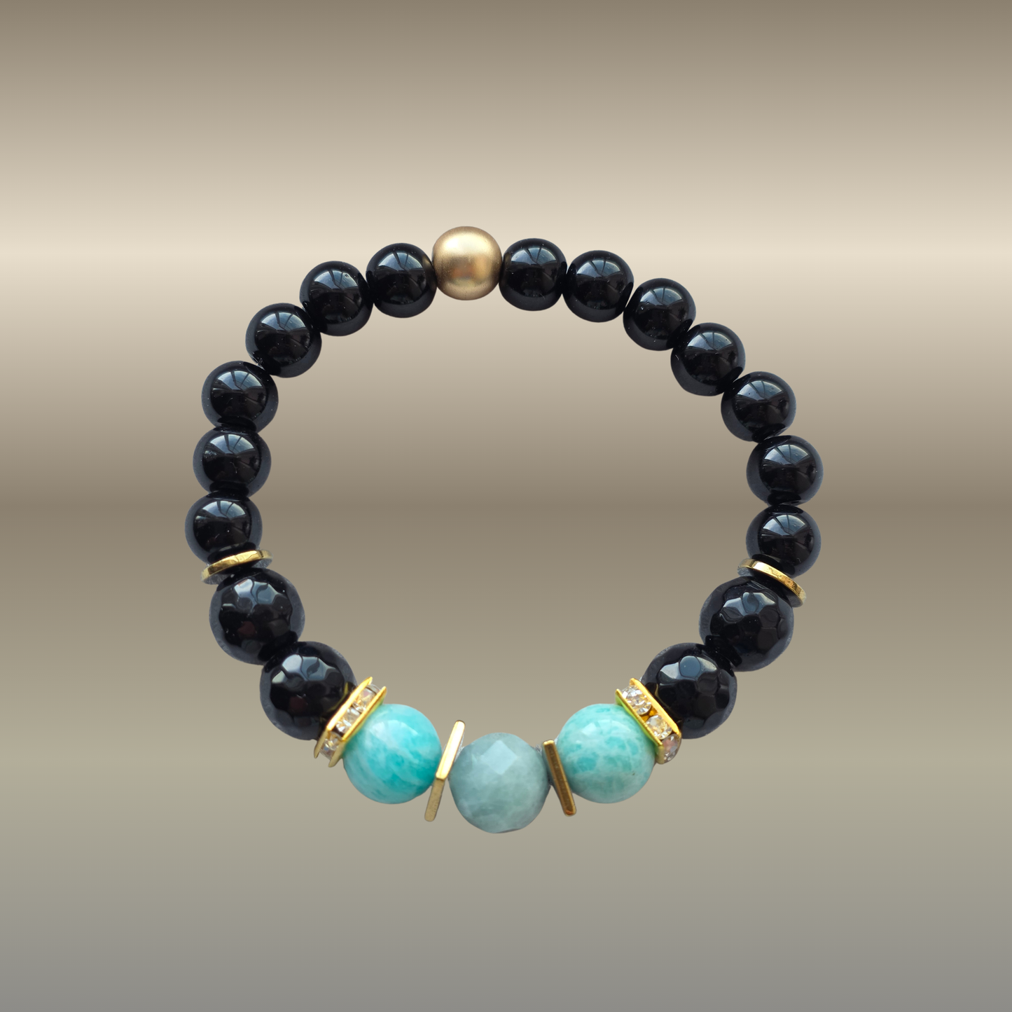 Amazonitas, akvamarinas, juodas oniksas, hematitas | Autentiškos saviraiškos ir vidinės tiesos energija