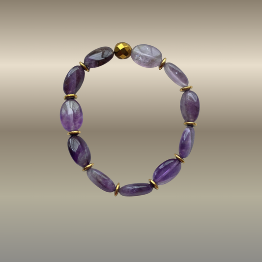 Skorpiono transformacijos ir vidinės galios apyrankė su ametistu