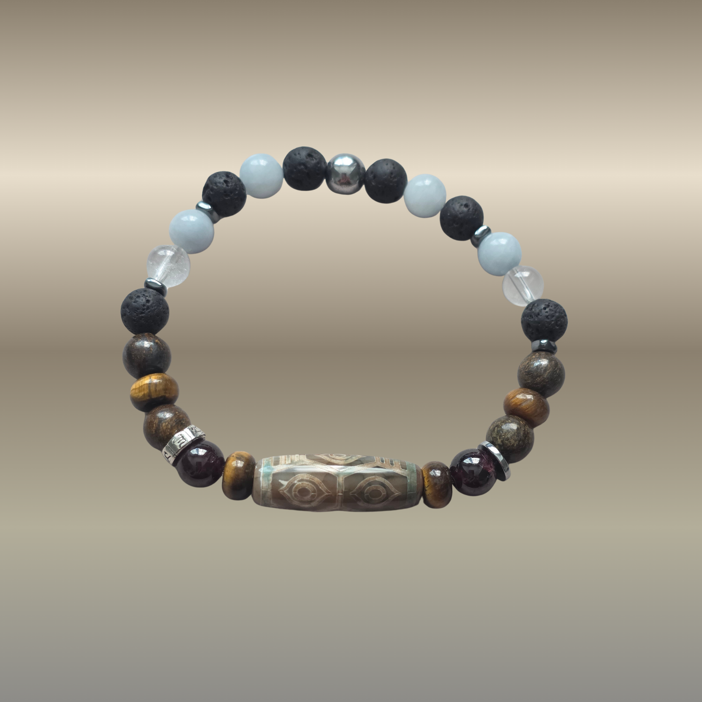 Dzi Drakono 6 akių galios talismanas apyrankė