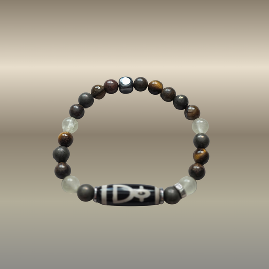 Didelių pajamų ir išlaikomos gerovės talismanas su Dzi Kubera