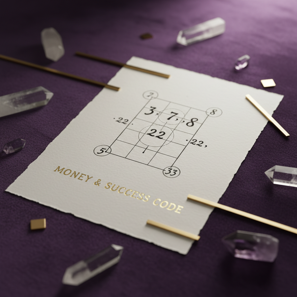 Numerologinis Sėkmės ir Pinigų Kodas - minimalistinis