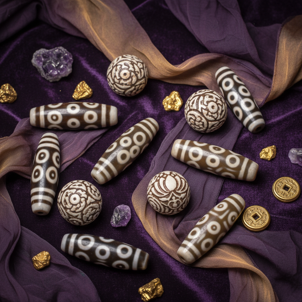 Tibeto Dzi karoliukai įvairioms temoms